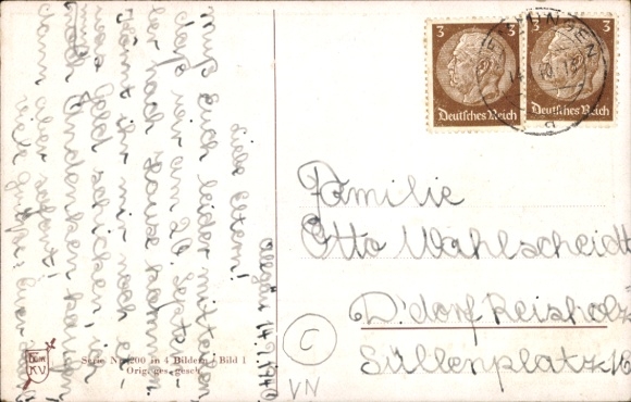 Song Artist Postcard Boettcher, Hans, On the Swabian Railway, Picture 1