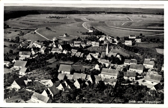 Ak Döggingen Bräunlingen in Baden Württemberg, luchtfoto