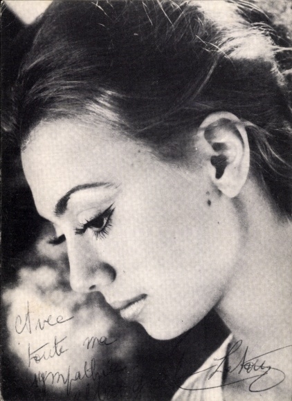 Ak Sängerin Margaret Latour, Autogramm