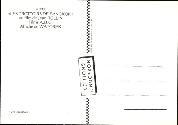 Ak Actrice Françoise Blanchard, Actrice Yoko, Film les Trottoirs de Bangkok