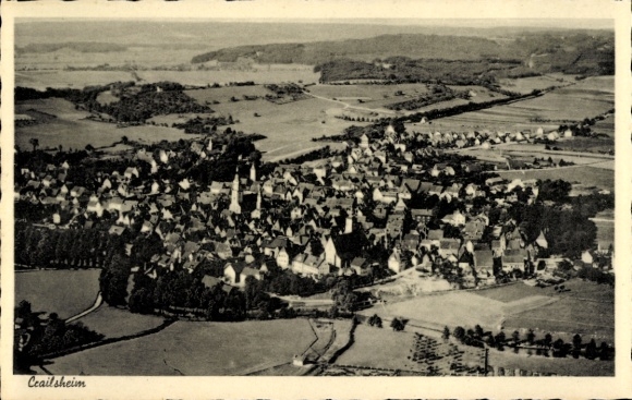 Ak Crailsheim in Württemberg, Fliegeraufnahme