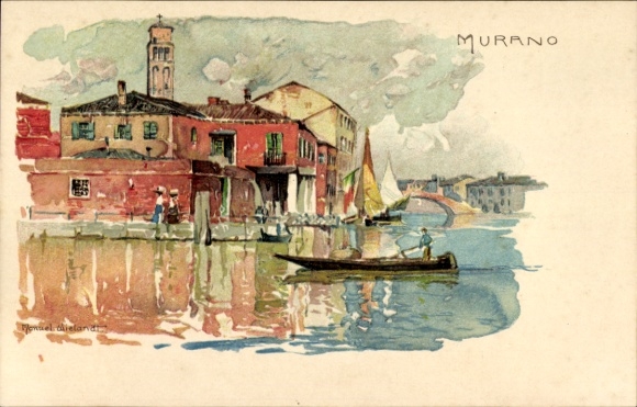 KP artysty Wielandt, Manuel, Murano Venezia Wenecja Veneto, impreza wioślarska