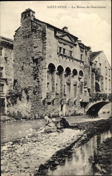 Postcard Saint Pons de Thomières Herault, La Maison du Governor