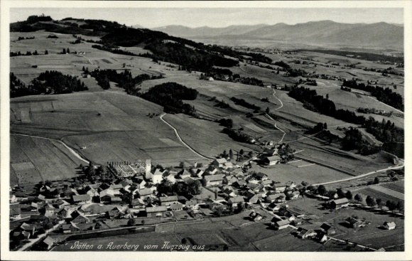 KP Stötten am Auerberg Allgäu, zdjęcie lotnicze