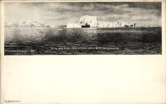 Ak Inlet Alaska USA, ijsberg Takon