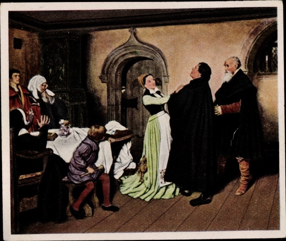Collective picture pictures of German history, Scheurenberg, Luther and Katharina von Bora