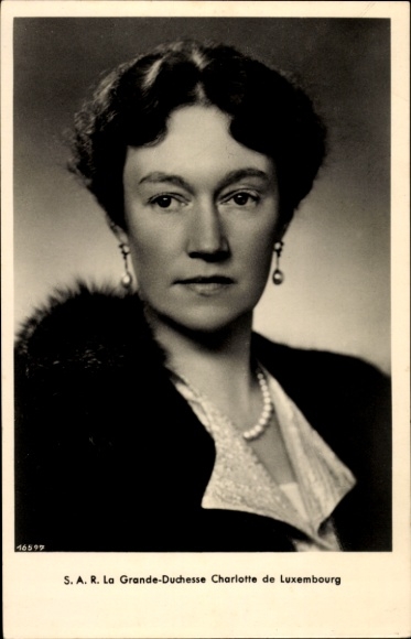 Ak Großherzogin Charlotte von Luxemburg, Portrait