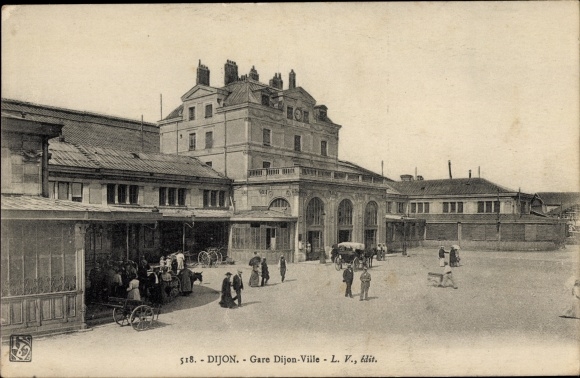 Postcard Dijon Côte d'Or, Gare Dijon Ville