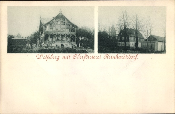 PC Reinhardsdorf Schöna in Saxony, Wolfsberg with head forester