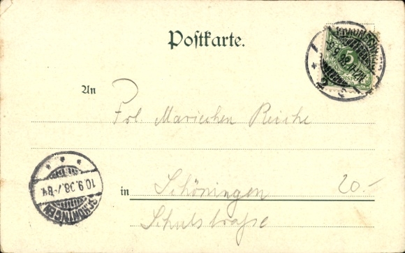 Postcard Braunschweig in Lower Saxony, Luther Festival, Luther's last Christmas