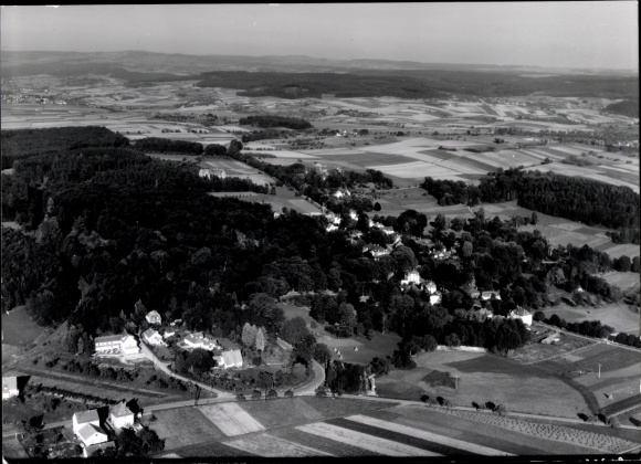 Postcard Büdingen in Hesse, The picture shows an aerial photograph of the town of Büdingen.