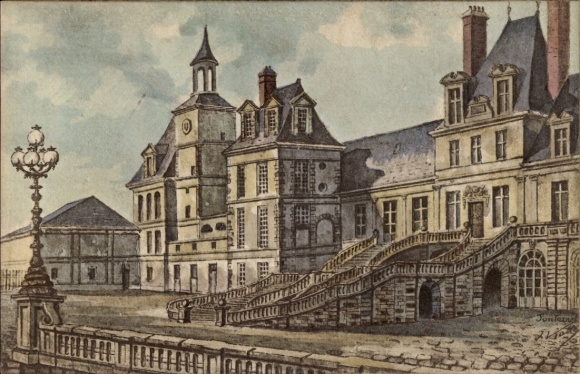 Künstler CPA Fontaine le Port Seine et Marne, Mairie, vieille ville
