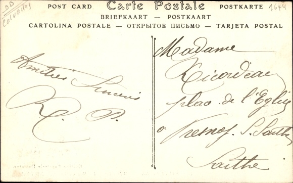 Postcard Saint Pierre sur Dives Calvados, Rue du Boscq