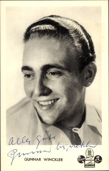 Ak Schauspieler Gunnar Winckler, Portrait, Autogramm