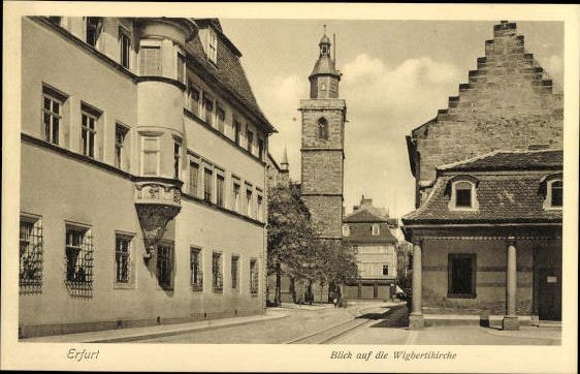 10 alte Ak Erfurt in Thüringen, im passenden Heft, diverse Ansichten
