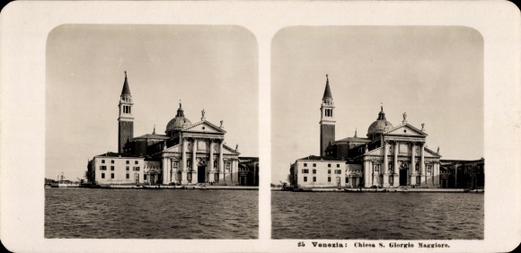 Stereofoto Venezia Venetië Veneto, Chiesa S. Giorgio Maggiore