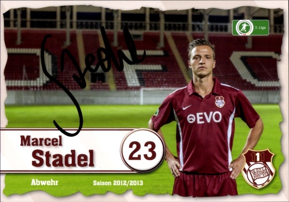 Autogrammkarte Fußballer Marcel Stadel, Kickers Offenbach, Autogramm