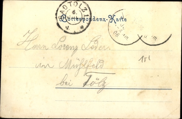 Postcard Weißbach on the Alpine Road Schneizlreuth Upper Bavaria, Gasthaus Dufter, total view