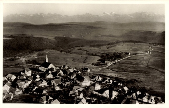 Ak Görwihl in het Zwarte Woud Baden, luchtfoto