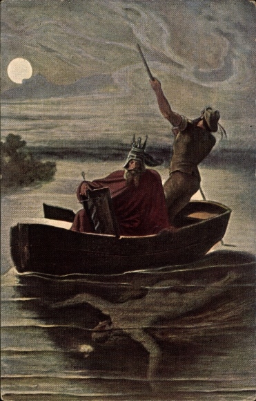 Artist PC Schwind, Moritz von, knights on a nightly journey, Ackermann 2771
