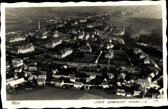 Ak Arnsdorf im Kreis Bautzen, Blick auf den Ort, Fliegeraufnahme, Hahn 5187