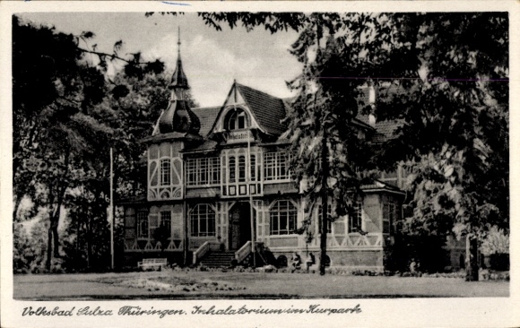 Ak Bad Sulza Thüringen, Inhalatorium im Kurpark