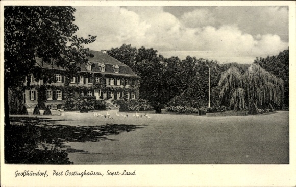 Ak Oestinghausen im Lippetal Westfalen, Großhundorf, Gebäude