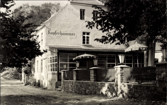 Postcard Schlaubetal Eisenhüttenstadt in Brandenburg, HO Gaststätte Kupferhammer