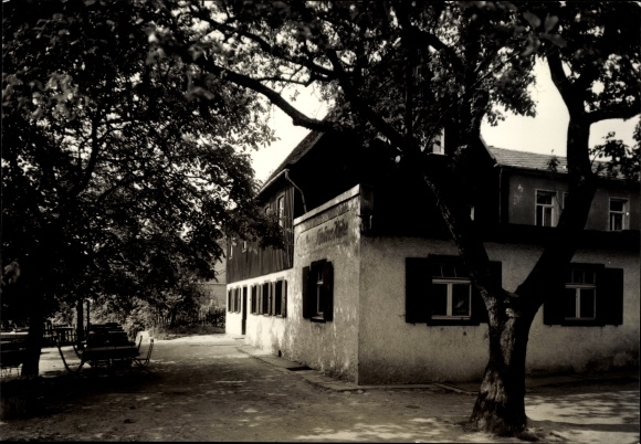 Ansichtkaart Naundorf Struppen Sachsen, Gasthaus Schönehöhe, buitenaanzicht