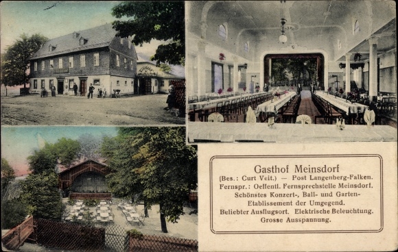 PC Meinsdorf Langenberg Callenberg in Saxony, inn by Curt Veit