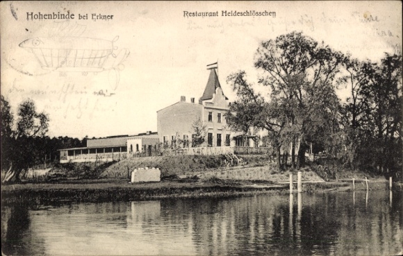 Ak Hohenbinde Erkner im Kreis Oder Spree, Restaurant Heideschlößchen