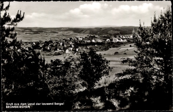 Postcard Bromskirchen in Hesse, panorama