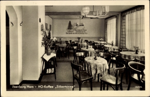 Postcard Ilsenburg im Harz, HO Coffee Silver Fir