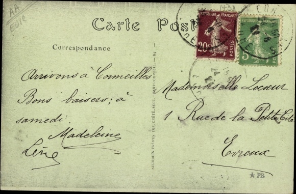 Postcard Cormeilles Eure, Le Mon Mirel