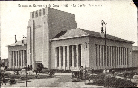 Postcard Gent Gent East Flanders, International Exhibition 1913, German Section