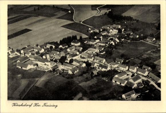 Ak Kirchdorf an der Amper Oberbayern, Luftaufnahme