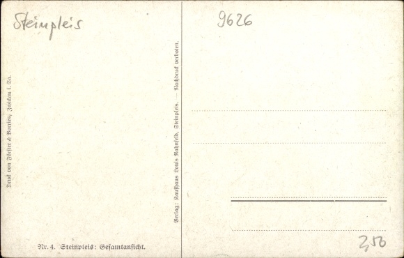 Artist PC Steinpleis Werdau in Saxony, general view