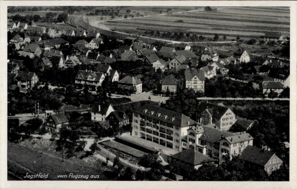 Ak Jagstfeld Bad Friedrichshall in Württemberg, Fliegeraufnahme