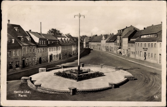 Ak Hartha in Sachsen, Straßenpartie