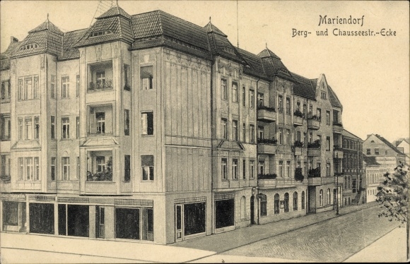 Ansichtkaart Berlin Tempelhof Mariendorf, Bergstrasse, hoek Chauseestrasse