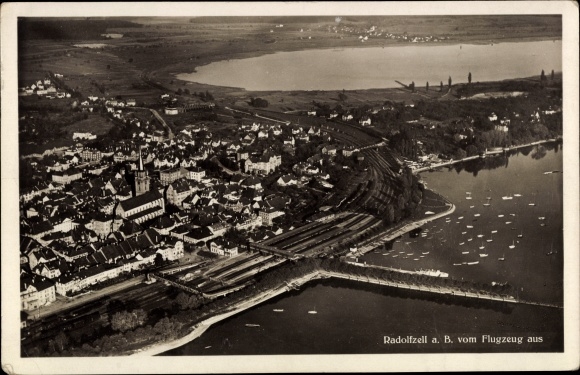 PC Radolfzell am Bodensee, view of the town, aerial photo