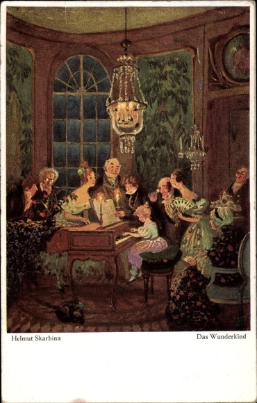 Artist PC Skarbina, Helmut, The child prodigy, girl at the piano