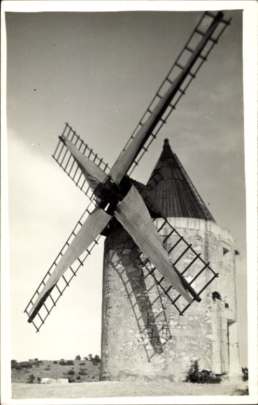 Postcard Bouches du Rhône, windmill