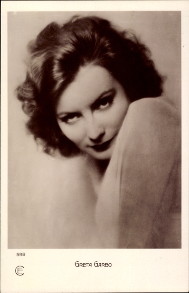 Ak Schauspielerin Greta Garbo, Portrait