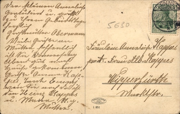 Postcard Lennep Remscheid in the Bergisches Land, Leverkuserstraße