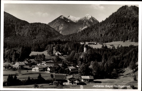 KP Jachenau w Oberbayern, widok częściowy, krajobraz górski