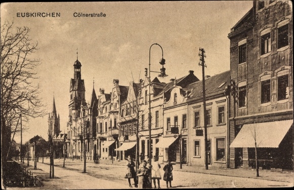 Postcard Euskirchen North Rhine Westphalia, Cölner Strasse, shops