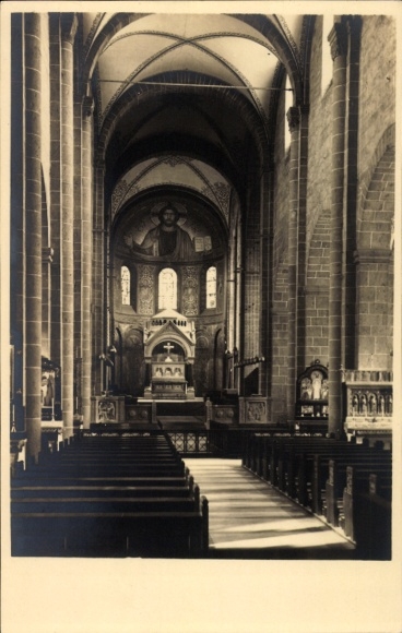 Ak Maria Laach Glees in der Eifel, Kircheninneres