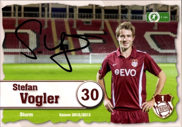 Autogrammkarte Fußballer Stefan Vogler, Kickers Offenbach, Autogramm