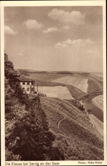 Postcard Kastel Staadt, Klause, Panorama